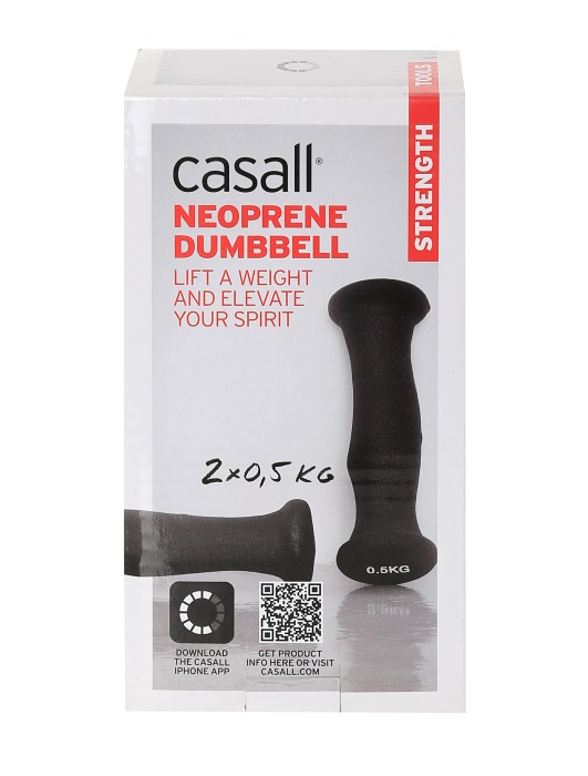 гантели dumbbell neoprene 2x0,5 kg  из швеции вид сбоку