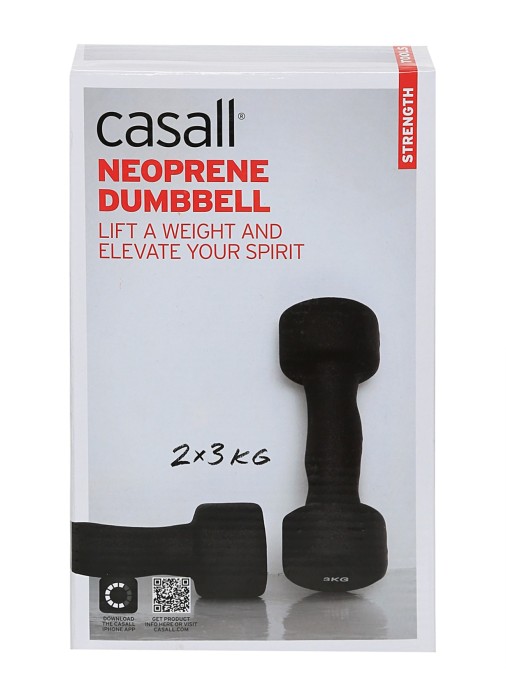 гантели dumbbell neoprene 2x3 kg  из швеции вид сбоку