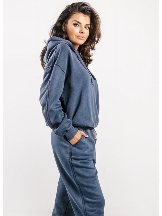 худи женское sweatshirt ea7 из италии вид сбоку