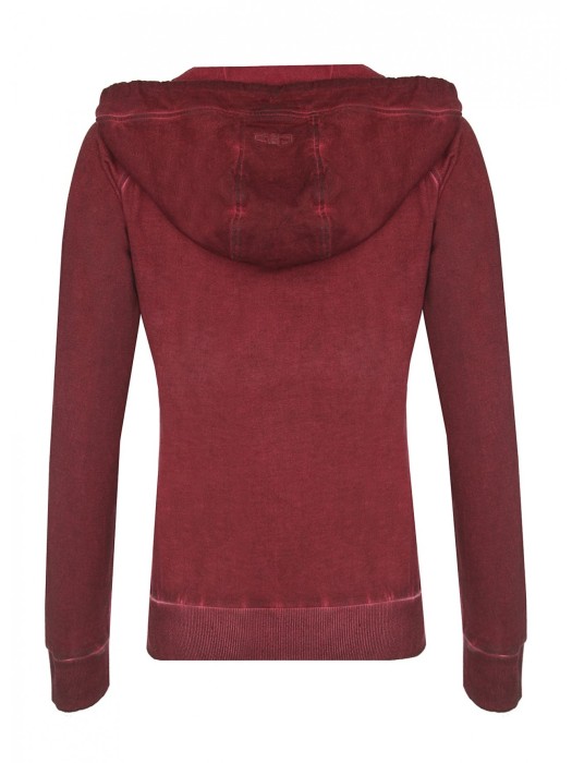 худи женское woman  sweat fi campagnolo с начесом универсального стиля с лицевой стороны