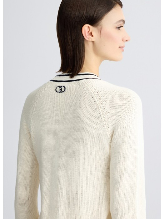 кардиган женский ecs maglia aperta  из италии вид сбоку