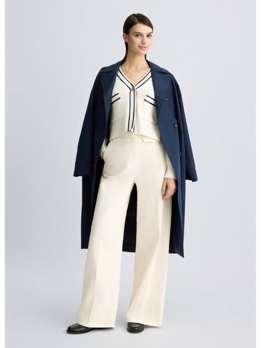 кардиган женский ecs maglia aperta  из хлопка спереди