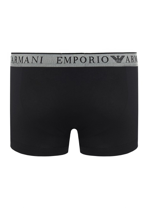 комплект трусов-боксеров мужских mens knit 2-pack trunk emporio armani от бренда emporio armani вид слева