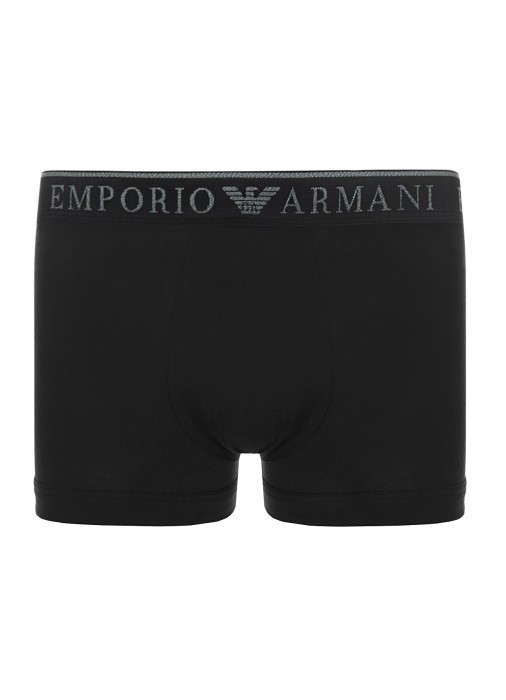 комплект трусов-боксеров мужских mens knit 2-pack trunk emporio armani по цене 6800 руб вид справа