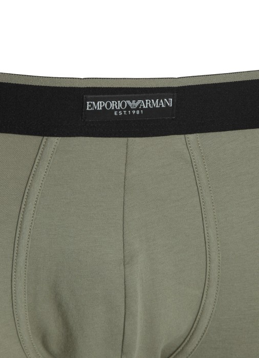 комплект трусов-боксеров мужских mens knit 2-pack trunk  от бренда emporio armani вид слева