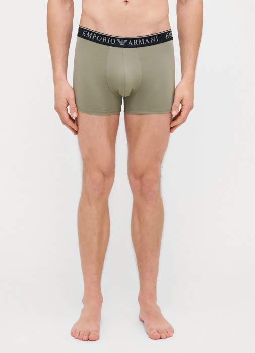 комплект трусов-боксеров мужских mens knit 2-pack trunk  из хлопка спереди