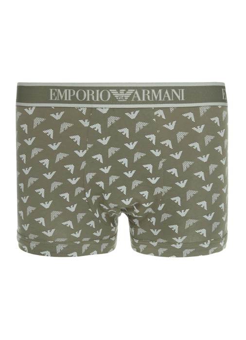 комплект трусов-боксеров мужских mens knit 3-pack trunk  от бренда emporio armani underwear вид слева