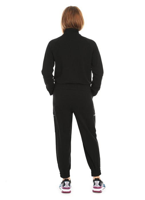 костюм женский tracksuit ea7 из хлопка спереди