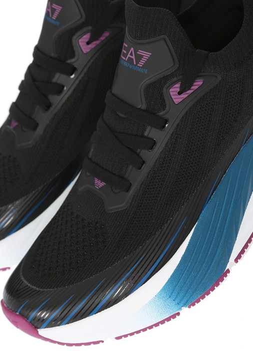 кроссовки  от бренда ea7 emporio armani вид слева