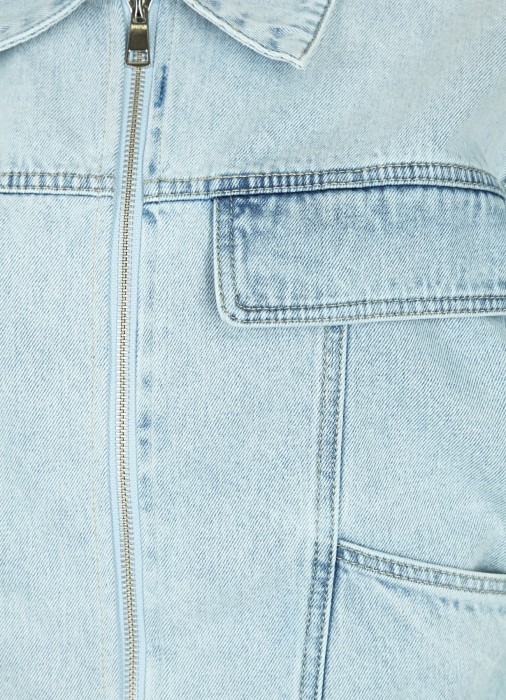 куртка джинсовая женcкая  от бренда isabelle blanche вид слева