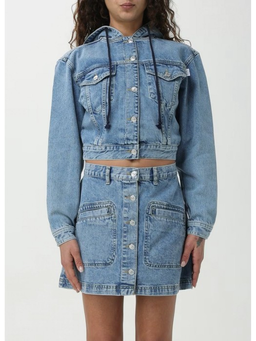 куртка джинсовая женская  из италии вид сбоку