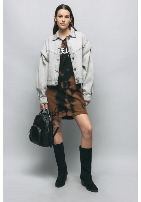 куртка джинсовая женская  от бренда gaelle paris вид слева