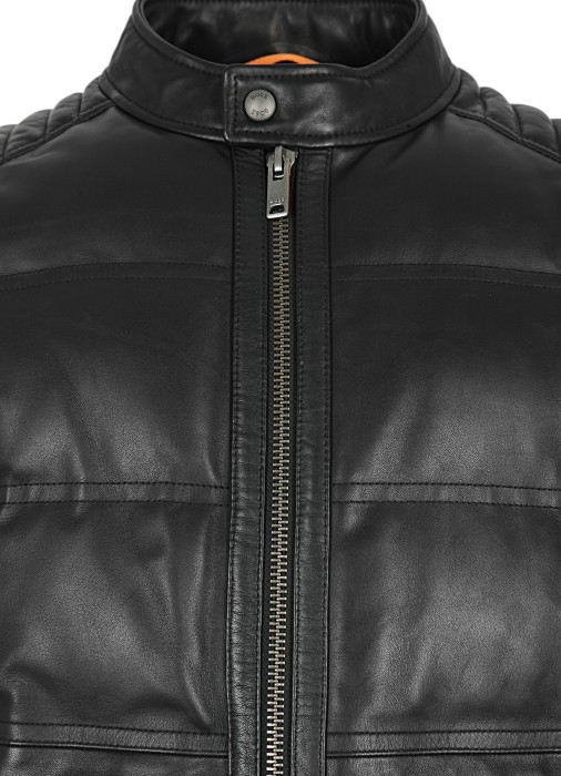 куртка мужская jobear  из кожи спереди