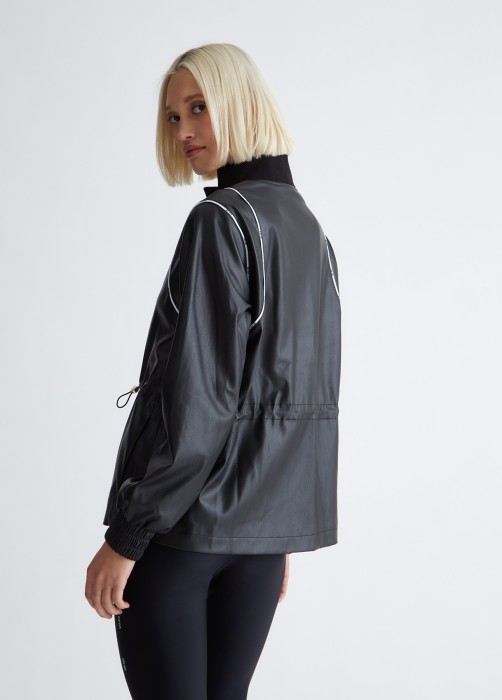 куртка женская eco-leather  из италии вид сбоку