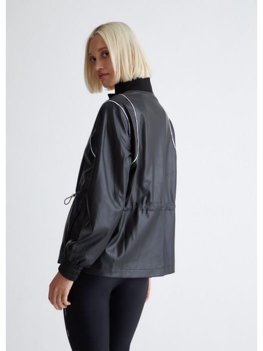 куртка женская eco-leather  из италии вид сбоку