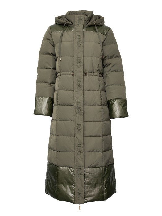 куртка женская piuma lung  из италии вид сбоку