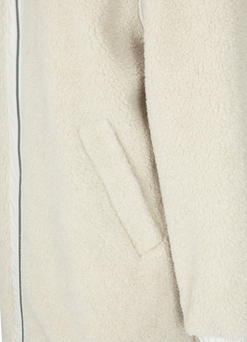 куртка женская reversible teddy  универсального стиля с лицевой стороны