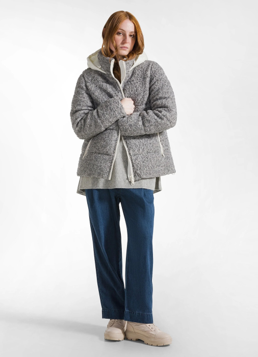 куртка женская шерстяная boucle' wooly  из дании вид сбоку