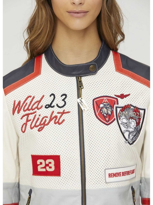 куртка женская wild flight 23  от бренда aeronautica militare вид слева