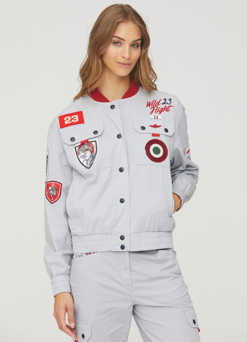 куртка женская wild flight 23  от бренда aeronautica militare вид слева