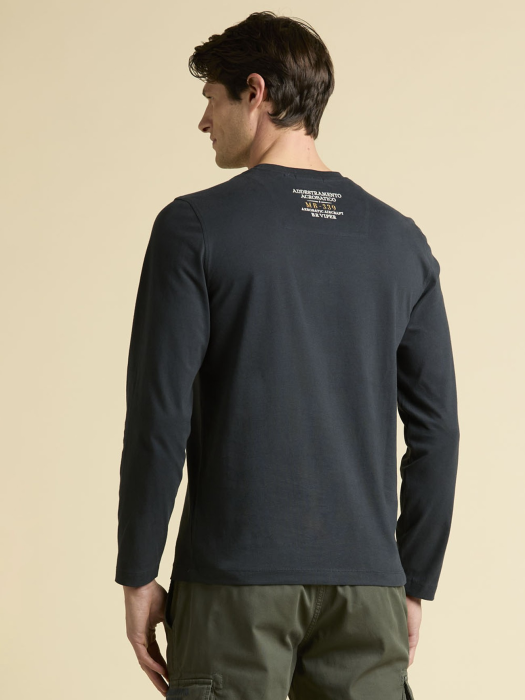 лонгслив мужской rivolto 1961  от бренда aeronautica militare вид слева