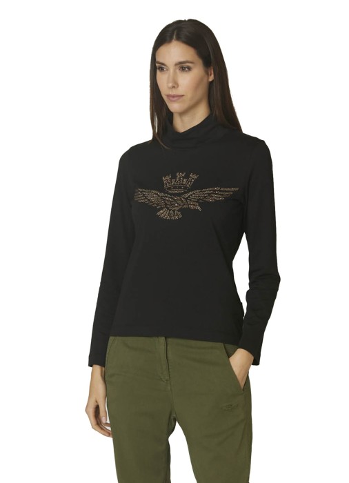 лонгслив женская  из италии вид сбоку