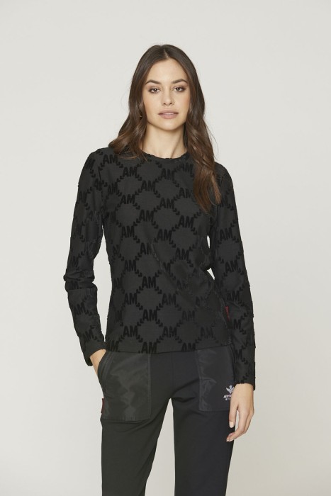 лонгслив женский  от бренда aeronautica militare вид слева