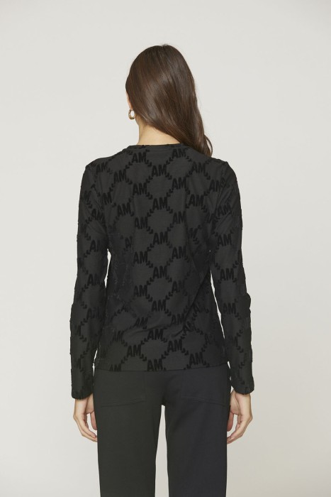 лонгслив женский  из италии вид сбоку