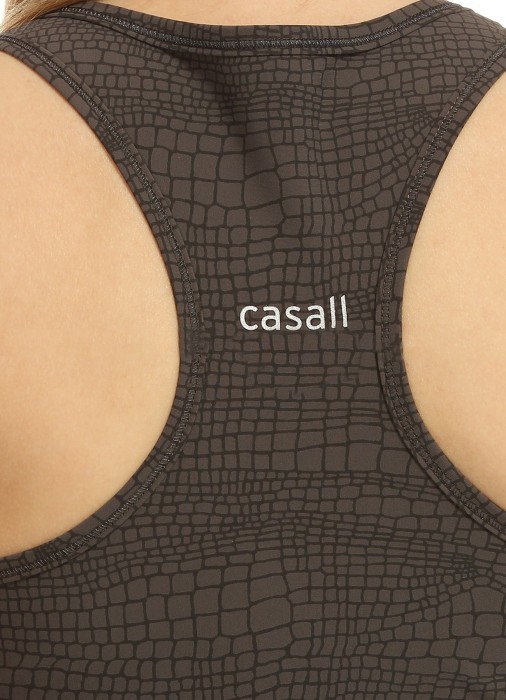 майка женская для фитнеса crocko racerback  от бренда casall вид слева