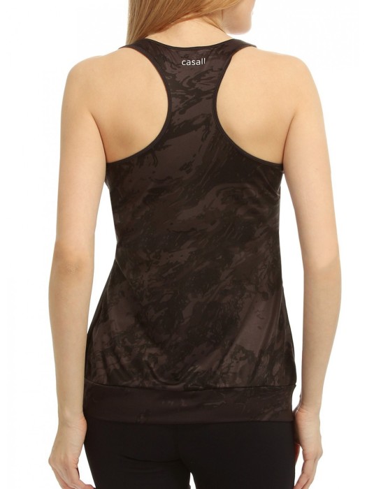 майка женская для фитнеса liquid loose cuff racerback  от бренда casall вид слева