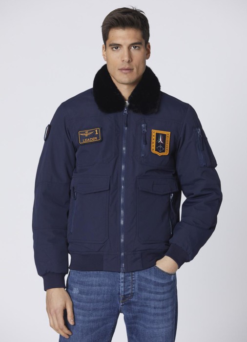 мужская куртка pilot  от бренда aeronautica militare вид слева