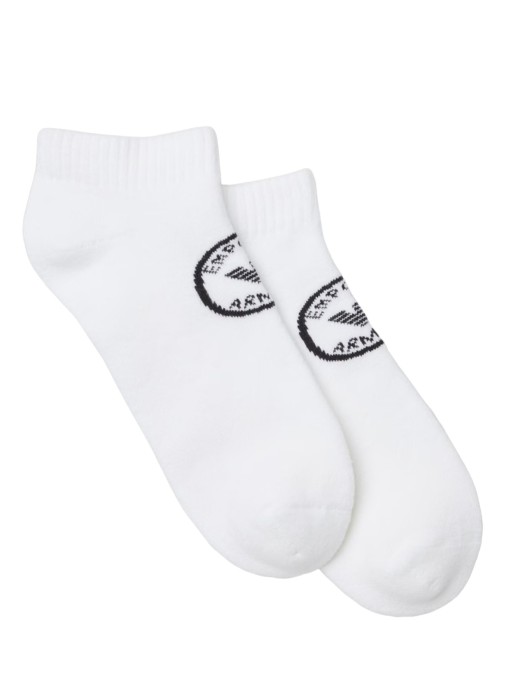 носки мужские 2-pack ankle socks ea underwear от бренда emporio armani underwear вид слева