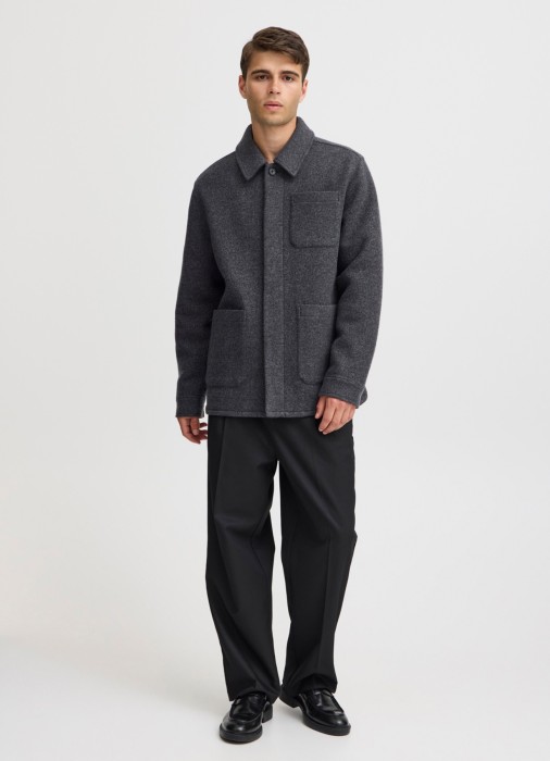 пальто мужское carl  из хлопка спереди