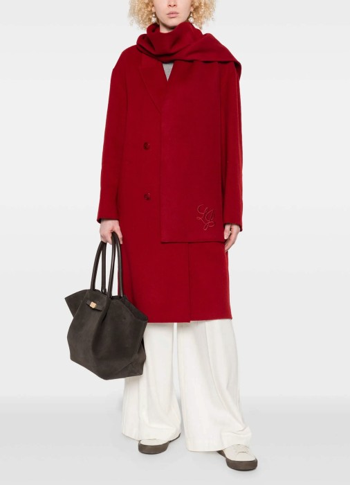 пальто в комплекте с шарфом женское lusso discreto  от бренда liu jo вид слева