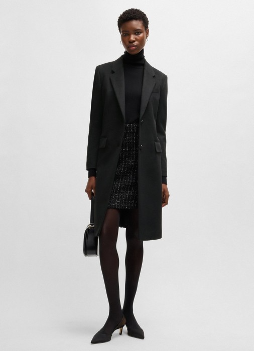 пальто женское catara  от бренда boss вид слева