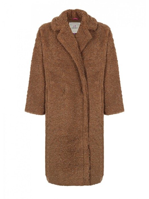 пальто женское lurex teddy coat  D93551 фотография