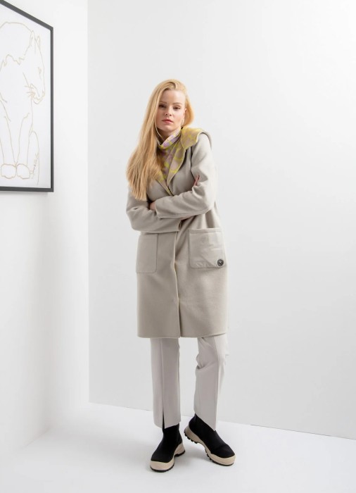 пальто женское ronja m.k.  из шерсти спереди