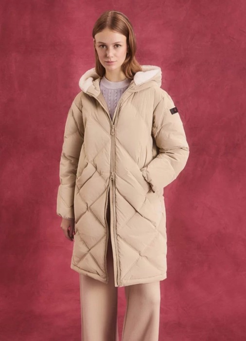 пальто женское sulev  от бренда peuterey вид слева