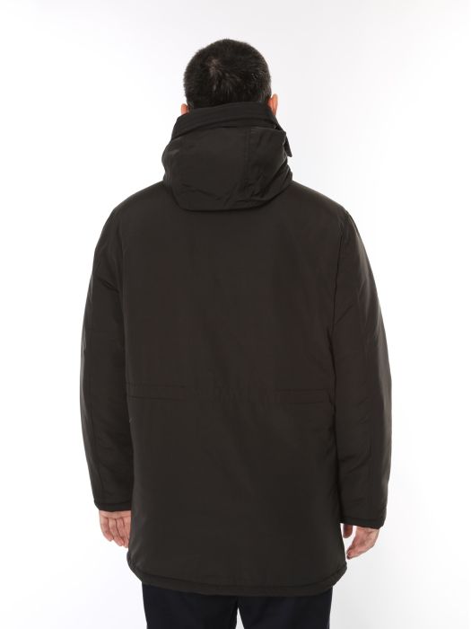 парка мужская  от бренда zu+elements вид слева