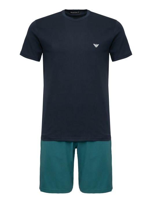 пижама футболка+шорты men's knit pyjama ea underwe 1115733R720 фотография