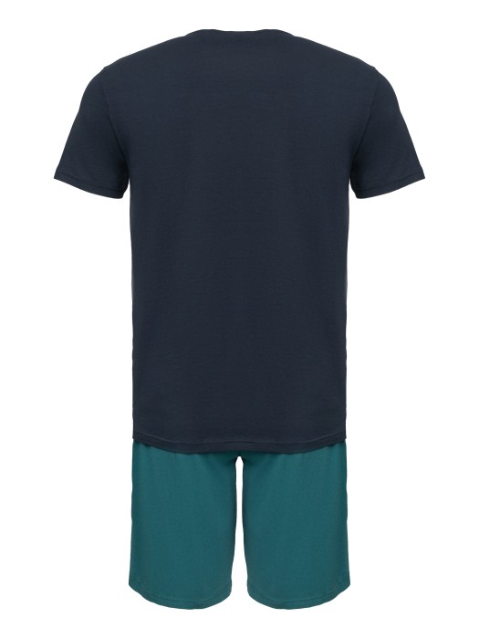 пижама футболка+шорты men's knit pyjama ea underwe от бренда emporio armani underwear вид слева