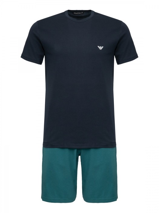 пижама футболка+шорты men's knit pyjama ea underwe 1115733R720 фотография