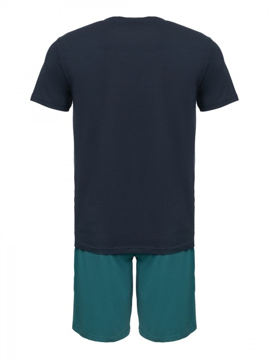 пижама футболка+шорты men's knit pyjama ea underwe от бренда emporio armani вид слева