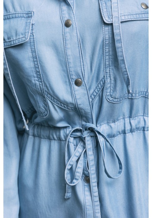 платье джинсовое женское  gaelle из франции вид сбоку