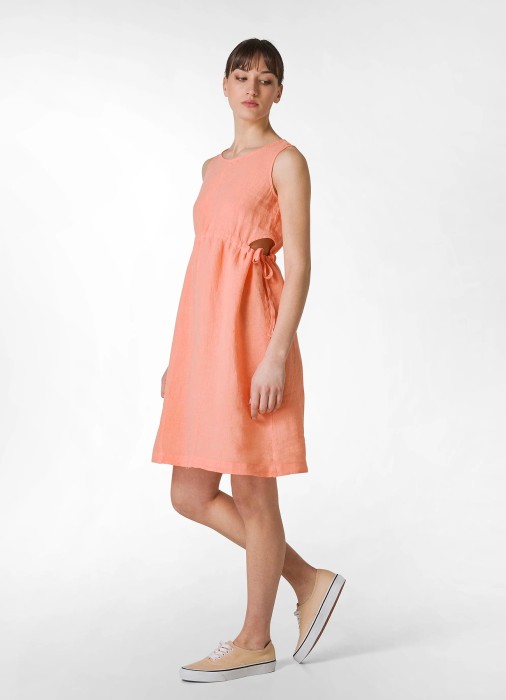 платье женское linen tie - cut dress  из дании вид сбоку