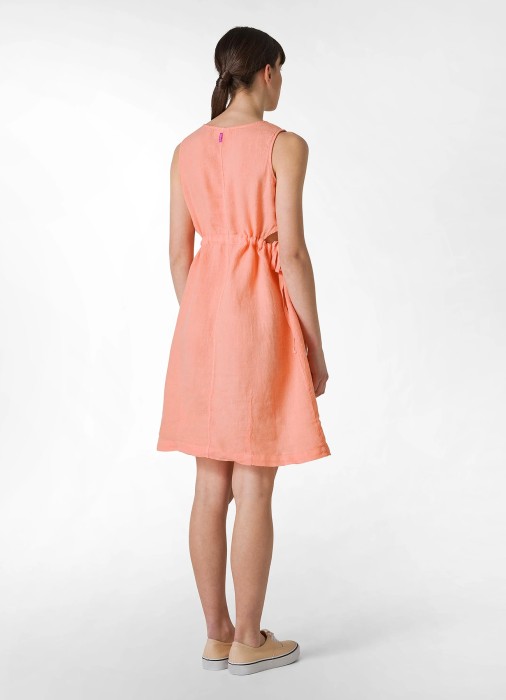 платье женское linen tie - cut dress  из проверенных материалов спереди