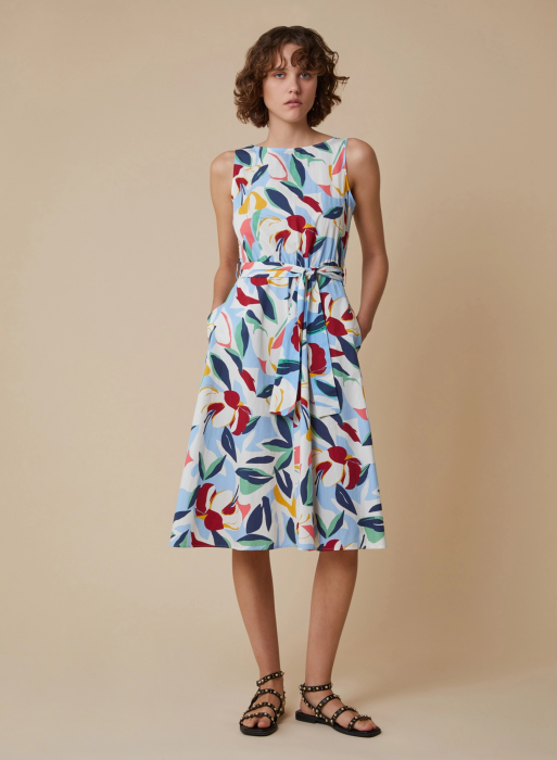 платье женское valance penny black из хлопка спереди