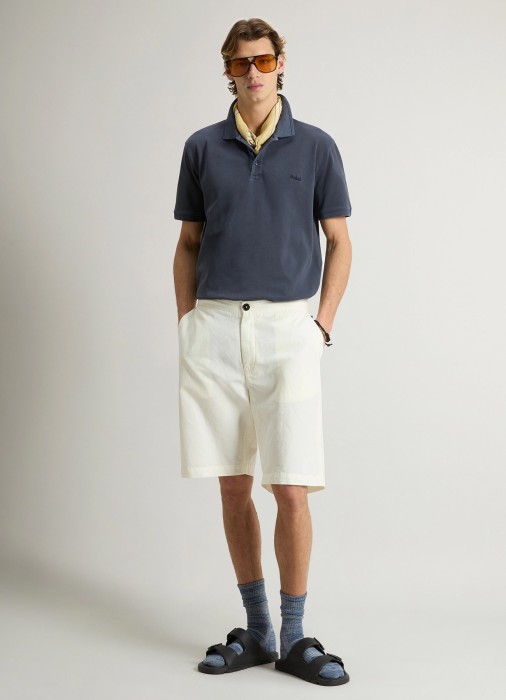 поло мужское mackinack polo  от бренда woolrich вид слева