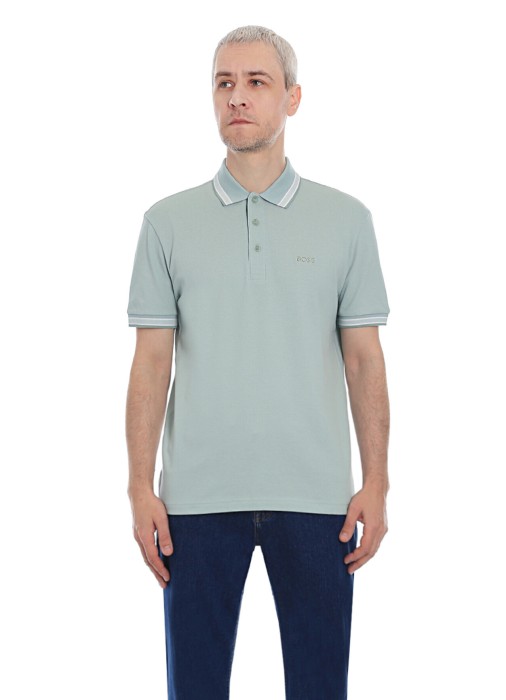 поло мужское paddy  от бренда boss вид слева