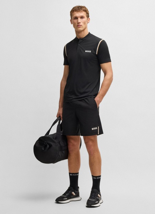 поло мужское pariq mb 8  от бренда boss вид слева